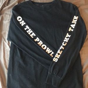 Sketchy Tank black long sleeve
